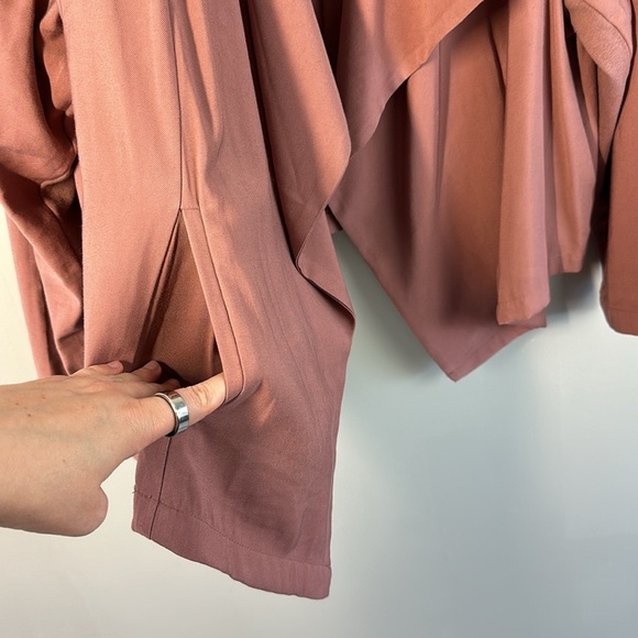 Torrid Mauve Pink Open Front Twill Jacket Size 3X - Picture 8 of 16